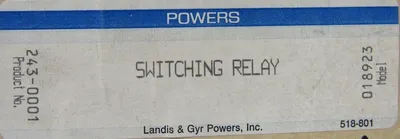 NEW POWERS 243-0001 SWITCHING RELAY 2430001