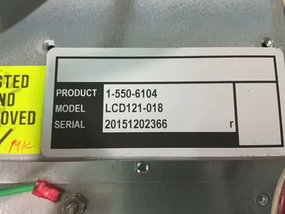 Used SIEMENS LCD121018 / 37112699G01 CNC & N/C Controls Ohio US | HGR 24 #1358116