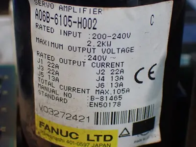 Used FANUC A06B6105H002 Servo Drives Ohio US | HGR 24 #1300024