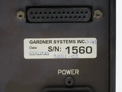 Gardner Systems GS 2001-02 GS 2000 Servo Controller