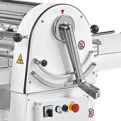 11 lb (5 kg) Dough Sheeter Floor Model with 28″ Table – 750 W, 220 V, 1 Phase