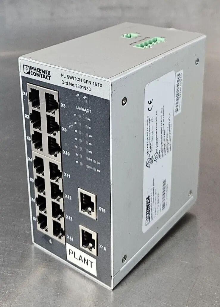 PHOENIX CONTACT FL SWITCH SFN 16TX Industrial Ethernet Switch (BIN533)
