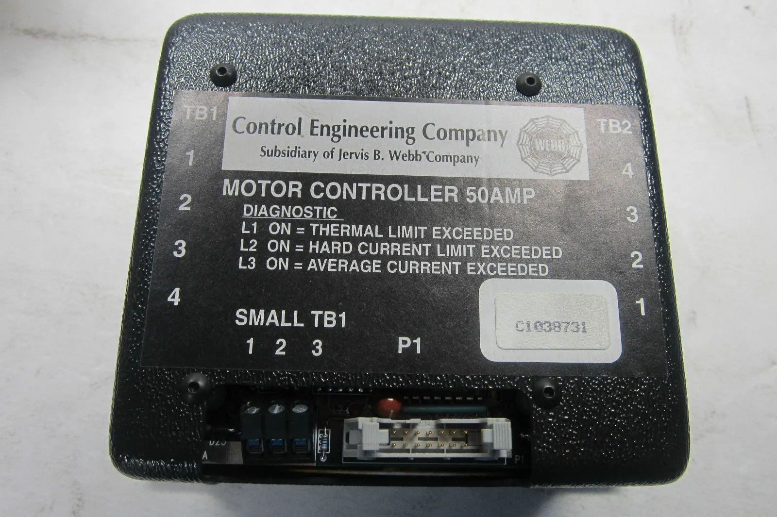 USED CONTROL ENGINEERING C1038731 50AMP MOTOR CONTROLLER