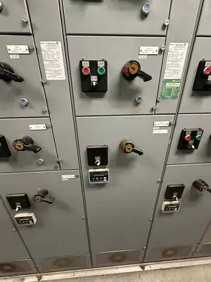 MCC Section w/ 31 x Buckets & 6 x VFD's