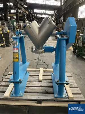 USED Patterson-Kelley 1 Cu Ft P-K CrossFlow Twin Shell Blender, S/S