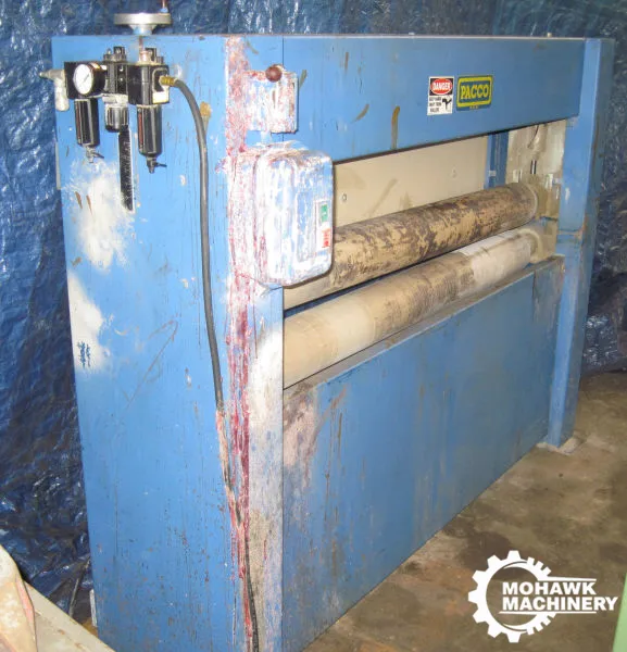 60” PACCO 2-ROLL URETHANE COATED PINCH ROLL w/PNEUMATIC ROLL POSITIONING - 6” DIAMETER ROLL