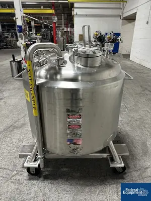 USED DCI Used 600 liter DCI Jacketed Receiver Vessel, Hastelloy C22, 45/150#