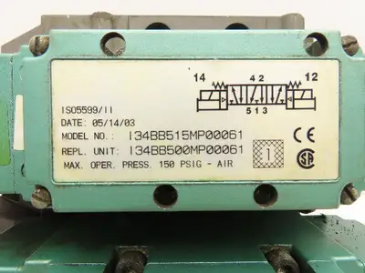 Numatics 134BB515MP00061 Directional Control Solenoid Valve Pneumatic Lot of 2