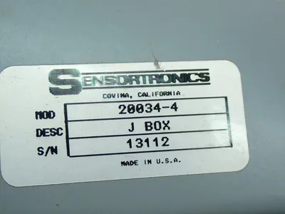 Used SENSORTRONICS 200344 Electrical Boxes Ohio US | HGR 24 #907596