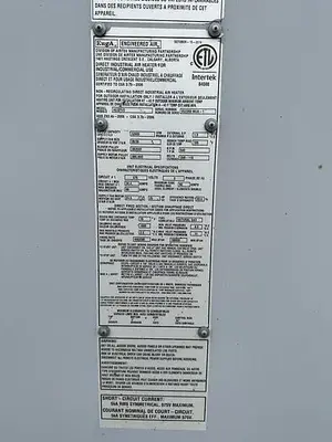 USED ENGINEERED AIR HE321/O