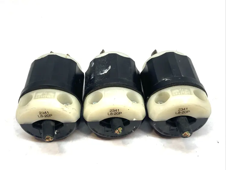 Used Leviton Twist-Locking Plug 20A 480V 2341 LOT OF 3 Bus Bars & Plugs Michigan US | Maverick Industrial Sales #1400806