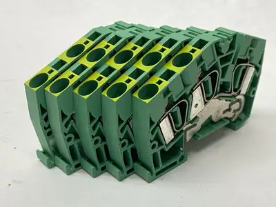 Used Weidmüller PE Modular Terminal Block 1771360000 LOT OF 5 Terminal Blocks Michigan US | Maverick Industrial Sales #1394943