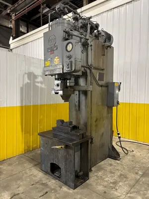 75 TON WILLIAMS & WHITE HYDRAULIC GAP FRAME PRESS 16" STROKE: STOCK #23566