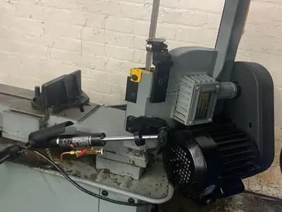 5972-600 Enco 7″ x 12″ Manual Combo Horizontal & Vertical Bandsaw, Coolant System, New 2004