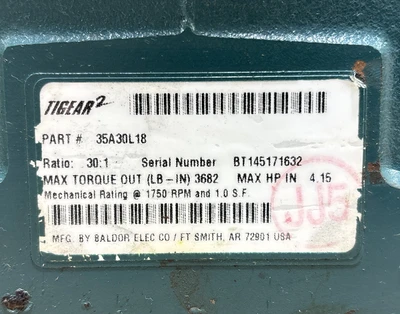 New | in-Stock Dodge 35A30L18LT Gearboxes Indiana US | J&J Industrial Supply #1427144