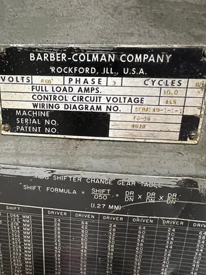 1970 BARBER COLMAN 16-36 Gear Hobbers | Machine Tool Builders, Inc. (7)