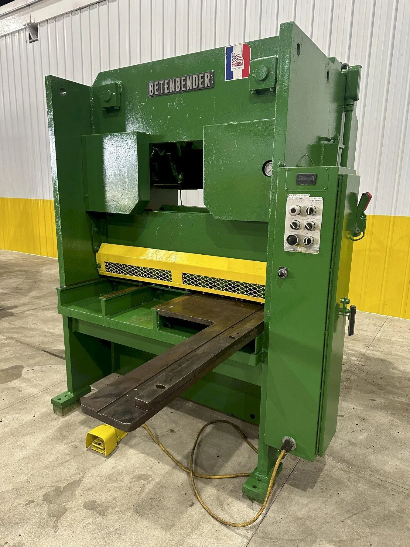 4' x 1/2" Betenbender Hydraulic Squaring Shear Stock #1403920