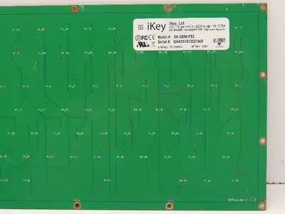 Ikey 5K-OEM-PS2 Panel Mount Industrial Keyboard Corded USB/PS2