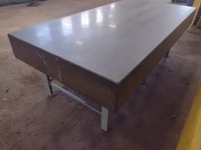 8' X 4' X 10" CHALLENGE PRECISION LAYOUT INSPECTION GRANITE TABLE: STOCK #23801