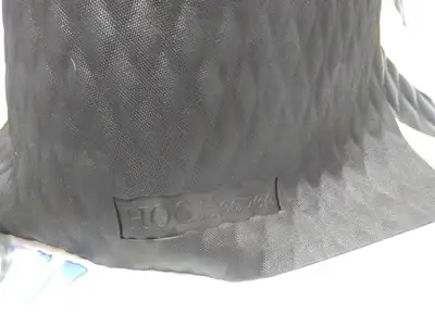 NEW HOG HEAVEN ANTI-FATIGUE 7/8" BLACK/YELLOW BORDER