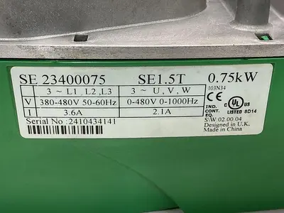 USED CONTROL TECHNIQUES SE 23400075