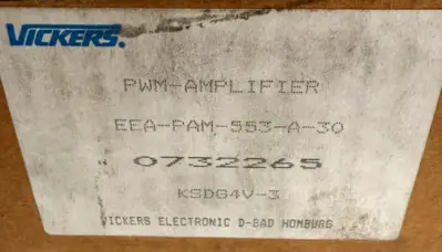 USED VICKERS EEA-PAM-553-A-30 PWM-AMPLIFIER KSDG4V-3 EEAPAM553A30