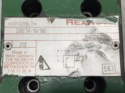Used MANNESMANN REXROTH DBETR-10/180 Valves/Fittings Michigan US | Ideal Machinery #603578