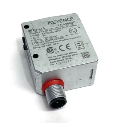 USED KEYENCE FULL-SPECTRUM SELF-CONTAINED SENSOR, M12 4-PIN