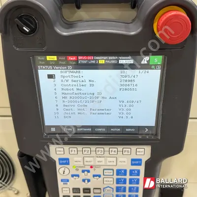 FANUC R-2000iC/210F Robot w/ R30iB Plus – NEW! NEVER PUT INTO PRODUCTION