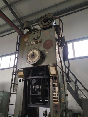ERFURT Mechanical Double-Action Press, in very good working condition, visible under power
