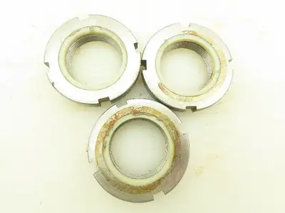 Applied SN06 0.240" Slot x 1.375"OD 1026 Grade Steel Self Locking Lock Nut 3pc