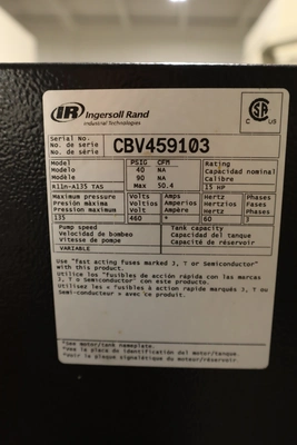 Used INGERSOLL RAND R11N NIRVANA VSD Rotary Screw & Sliding Vane Air Compressors Minnesota US | Machinesused.com #1571922