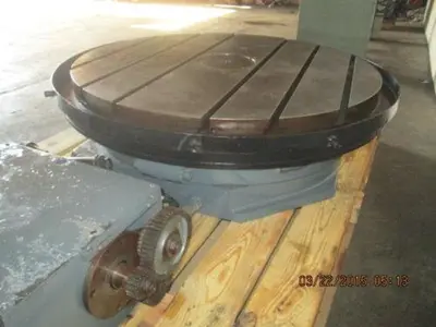42" Lucas precision motorized rotary table with CNC connectors