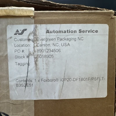 Used Foxboro IGP20-DF1B01F Sensors Indiana US | J&J Industrial Supply #1261961