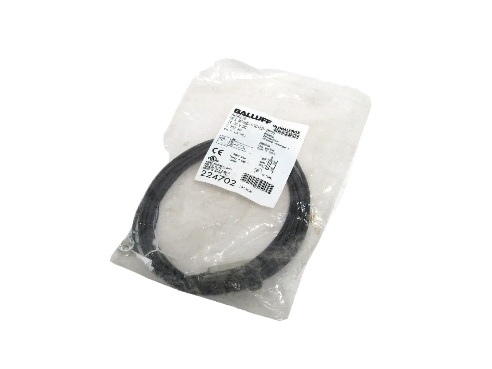 NEW BALLUFF BESM08MI-PSC15B-BP05 PROXIMITY SWITCH 224702 BESM08MIPSC15BBP05
