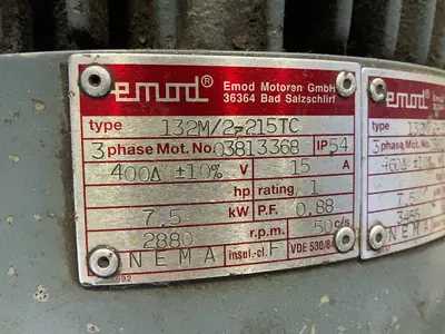 Used EMOD 132M/2215TC Motors (misc) Ohio US | HGR 24 #1566904