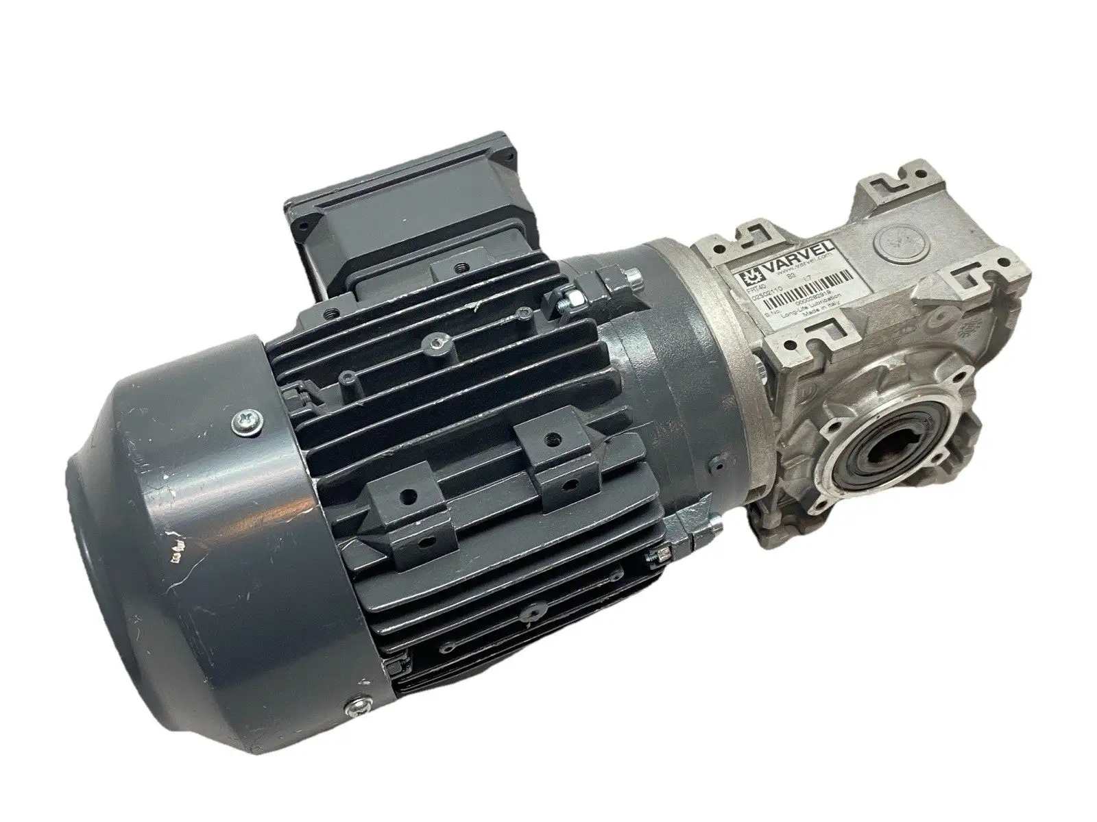 Used Techtop Electric Motor 0.35HP w/ Varvel FRT40 B3 i=7 Gear Reducer 7:1 Gearmotors Michigan US | Maverick Industrial Sales #1389612