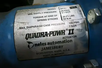 Spring-Diaphragm Actuator QPX1C w/ Ball Valve & Pneumatic Positioner