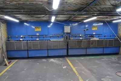 1997 24,000 CFM Filter 1 Dustron DB-12 Dust Booth | Dual 15HP (30HP) | 24’ Work Zone
