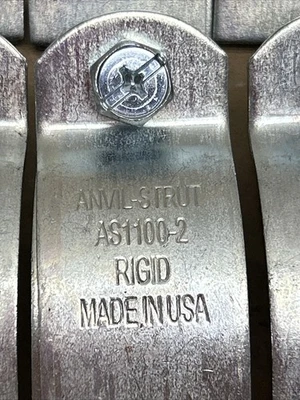 (10) Anvil-Strut Pipe Clamps Steel AS1100-2 Fast Shipping! + Warranty