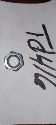 Lot of 350  steel new Hex Nuts - plated finish
