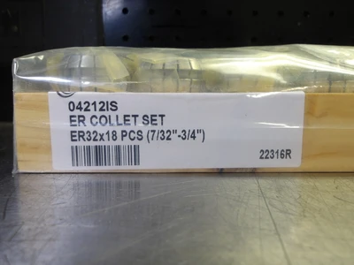 Techniks ER32 Collet Set 18 Piece (7/32"-3/4") 04212IS (LOC3053C)