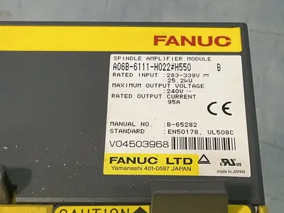 Used FANUC A06B6111H022#H550 AC Drive Power Modules Ohio US | HGR 24 #1316501
