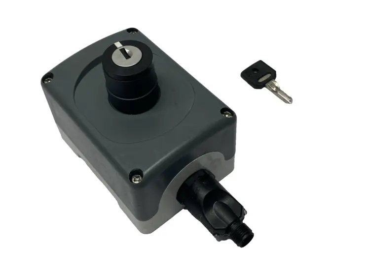 Used ABB Pushbutton Enclosure w/ Key Selector Switch Relays & Switches Michigan US | Maverick Industrial Sales #1397811