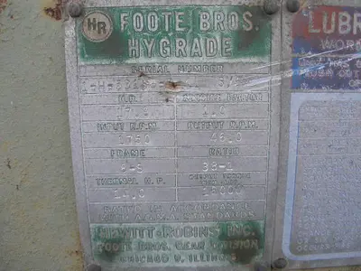USED FOOTE BROTHERS 8S