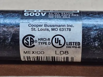 Used FUSETRON FRS-R-35 Misc Electrical & Power Parts British Columbia CA | Lenmark #1439306