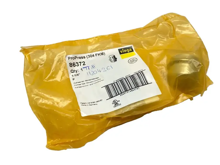 New | in-Stock Viega ProPress Stainless Steel Pipe Cap 304 FKM 1-1/4" P Plumbing Equipment Michigan US | Maverick Industrial Sales #1483264
