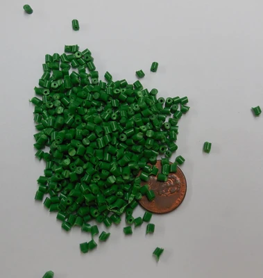 PP Plastic Pellets Polypropylene Resin Injection Molding John Deere Green 45 Lbs