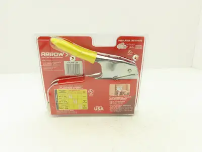 Arrow T59P Staple Gun for Wire/Cable Fasteners Data/Video/Communication Lot of 2