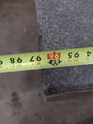8' X 4' X 10" CHALLENGE PRECISION LAYOUT INSPECTION GRANITE TABLE: STOCK #23801